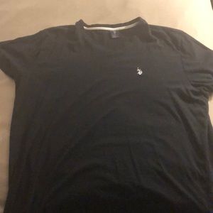 Black Polo T-Shirt V NECK. SIZE XL